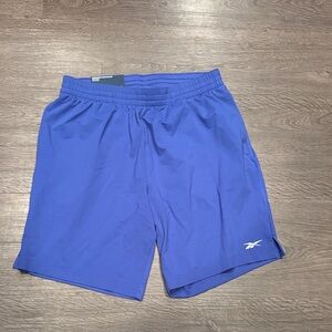 Reebok Men's Vibrant Blue Athletic Shorts